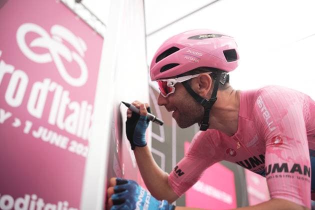 Diego Ulissi at the stage 9 of the Giro d™Italia from Gubbio to Siena, Italy - Sunday, May 18, 2025. - cycling.  Copyright: xMarcoxAlpozzi LaPressex