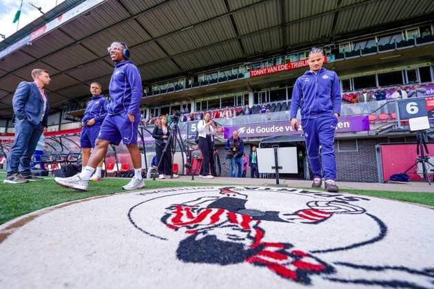 ROTTERDAM , 18-05-2025 , Stadium ˜Het Kasteel™ , Season 2024 2025 , Football , Eredivisie . Match between Sparta and PSV . PSV player Tyrell Malacia Sparta - PSV  x29323267x Copyright:
