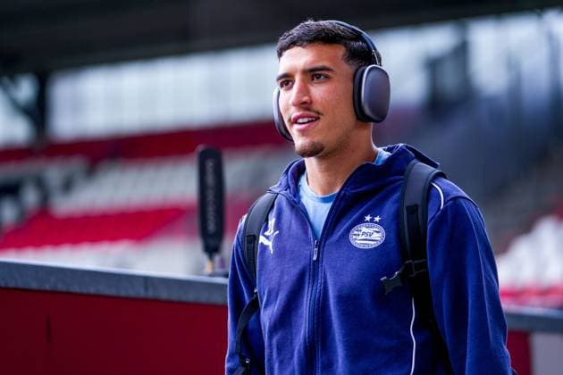 ROTTERDAM , 18-05-2025 , Stadium ˜Het Kasteel™ , Season 2024 2025 , Football , Eredivisie . Match between Sparta and PSV . PSV player Couhaib Driouech Sparta - PSV  x29323277x Copyright:
