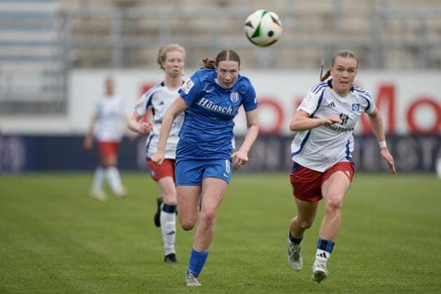 18.05.2025, Hänsch-Arena, Meppen, GER, 2. Frauen-Bundesliga: SV Meppen vs Hamburger SV, Laura Bröring (SV Meppen 6) DFL REGULATIONS PROHIBIT ANY USE OF PHOTOGRAPHS AS IMAGE SEQUENCES AND OR QUASI-VIDEO. Meppen Niedersachsen Germany Hänsch-Arena