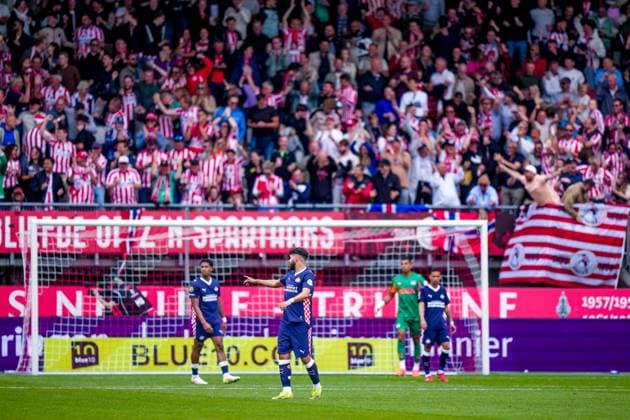 ROTTERDAM , 18-05-2025 , Stadium ˜Het Kasteel™ , Season 2024 2025 , Football , Eredivisie . Match between Sparta and PSV . PSV player Ismael Saibari disappointed after the 1-1 Sparta - PSV  x29326741x Copyright: