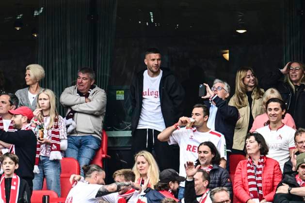 Lukas Podolski, 1. FC Koeln vs. 1.FC Kaiserslautern, 2. Bundesliga, 34. Spieltag, 18.05.2025 DFB regulations prohibit any use of photographs as image sequences and or quasi-video Koeln Nordrhein-Westfalen Deutschland