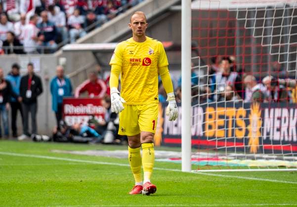 Marvin Schwaebe (1. FC Koeln, 1 18.05.2025, 1. FC Köln - 1. FC Kaiserslautern Fussball, 2. Bundesliga, RheinEnergieStadion Köln DFL regulations prohibit any use of photographs as image sequences and or quasi-video.