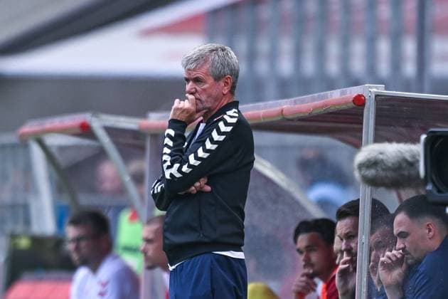 18.05.2025, Fussball, 2. Bundesliga, 34. Spieltag Saison 2024 2025, 1. FC Köln - 1. FC Kaiserslautern, Trainer Friedhelm Funkel (1. FC Köln) xRHR-FOTO TKx