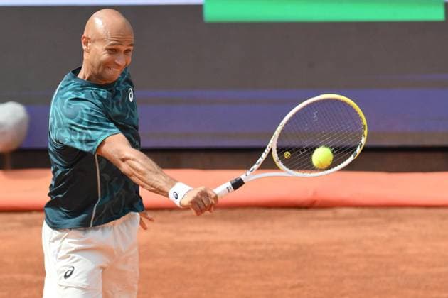 May 18, 2025, Roma, RM: Sadio Doumbia (FRA) during the Men s Double Final between Marcelo Arevalo (ESA) and Mate Pavic (CRO) versus Sadio Doumbia (FRA) and Fabien Reboul (FRA) at central court during the Internazionali BNL d Italia 2025, Foro Italico in Rome, Italy, 18 May 2025 .ANSA ROBERTO RAMACCIA. Tennis: Italian Open 2025  - ZUMAa110 20250518_zaf_a110_157 Copyright: xRobertoxRamacciax