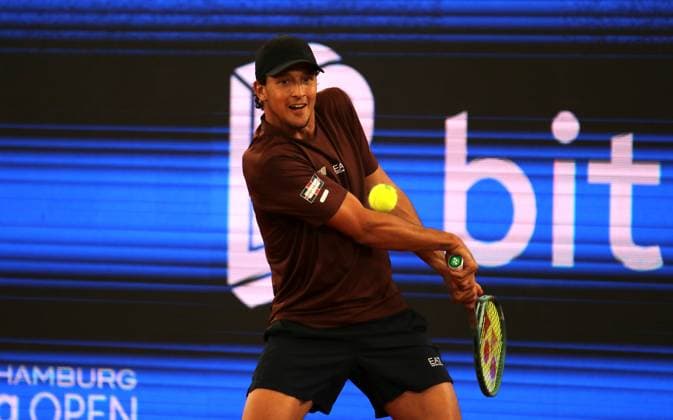 Bitpanda Hamburg Open, ATP, Tennis Herren Turnier 500, 1. Runde: Luciano Darderi (Italien).