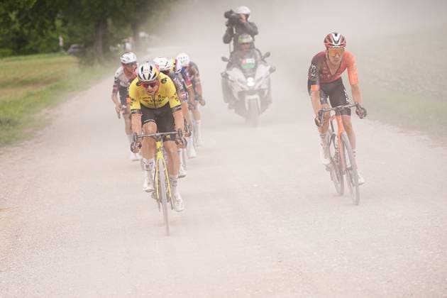 Van Aert Wout of Team Visma Lease A Bike during the stage 9 of the Giro d™Italia from Gubbio to Siena, Italy - Sunday, May 18, 2025. - cycling.  Copyright: xMarcoxAlpozzi LaPressex