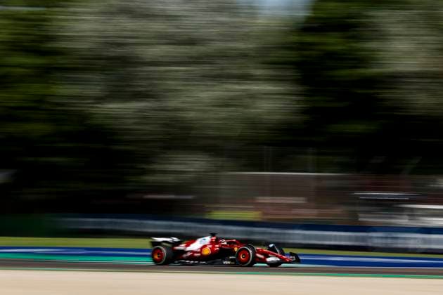 F1 - EMILIA ROMAGNA GRAND PRIX 2025 16 LECLERC Charles (mco), Scuderia Ferrari SF-25, action during the Formula 1 AWS Gran Premio del Made in Italy e Dell™Emilia-Romagna 2025, Emilia Romagna Grand Prix 2025, 7th round of the 2025 FIA Formula One World Championship, WM, Weltmeisterschaft from May 16 to 18, 2025 on the Autodromo Internazionale Enzo e Dino Ferrari, in Imola, Italy - ImolaItaly  Copyright: xJavierxJimenezx