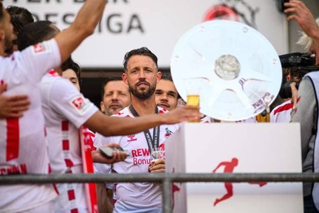 COLOGNE, GERMANY - 18 MAY, 2025: Mark Uth - The final match of 2.Bundesliga 1.FC Koeln vs 1. FC Kaiserslautern at Rhein Energie Stadion.  Copyright: xVITALIIxKLIUIEVx