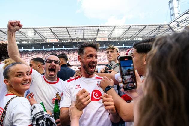 COLOGNE, GERMANY - 18 MAY, 2025: Mark Uth - The final match of 2.Bundesliga 1.FC Koeln vs 1. FC Kaiserslautern at Rhein Energie Stadion.  Copyright: xVITALIIxKLIUIEVx