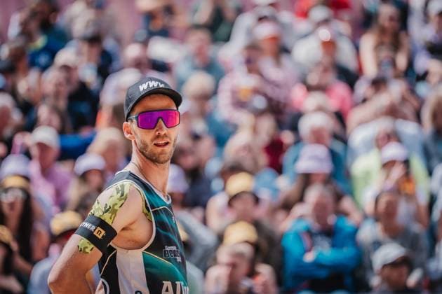 Beachvolleyball Männer Allianz German Beach Tour 2025 Tourstop Düsseldorf 18.05.2025 Clemens Wickler Düsseldorf Robert-Lehr-Ufer Nordrhein-Westfalen Deutschland