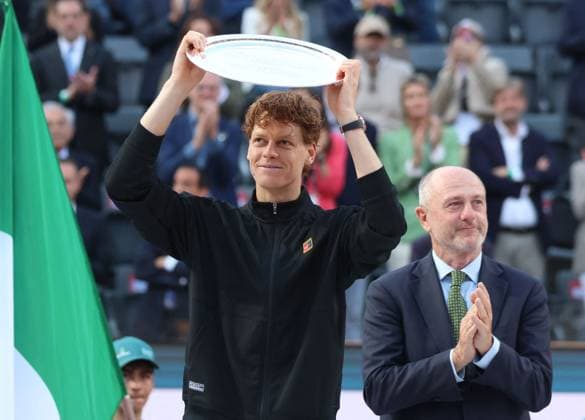 Tennis - Italian Open 2025 - Sinner vs Alcaraz Tennis - Italian Internationals 2025, Jannik Sinner and Carlos Alcaraz. Rome Italy  Copyright: xIPA ABACAx