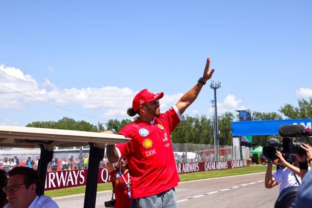 May 18, 2025, Imola, Bo, ITALY: Lewis Hamilton (GBR) - Scuderia Ferrari - Ferrari SF-25 - Ferrari during Formula 1 AWS Gran Premio del Made in Italy e dell Emilia Romagna 2025 - Autodromo Enzo e Dino Ferrari, Imola (BO) Italy from 15th to 18th May 2025, Imola ITALY - ZUMAm217 20250518_zsp_m217_043 Copyright: xAlessioxDexMarcox