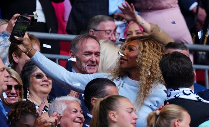 Serena Williams Chelsea Women v Manchester United, ManU Women, Women s FA Cup Final, Wembley Stadium, London, UK - 18 May 2025 EDITORIAL USE ONLY No use with unauthorised audio, video, data, fixture lists, club league logos or live services. Online in-match use limited to 120 images, no video emulation. No use in betting, games or single club league player publications.  Copyright: xJavierxGarcia Shutterstockx 15307806ei