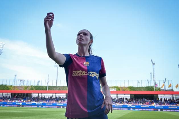 FC Barcelona, Barca Fem Vs Athletic Club Fem in Barcelona, Spain - 18 May 2025 Aitana Bonmati (FC Barcelona) gestures during a Liga F match between FC Barcelona Fem and Athletic Club Fem at Estadi Johan Cruyff. Final Score: FC Barcelona Fem 6 - Athletic Club Fem 0. Barcelona Spain Copyright: xFelipexMondinox xSOPAxImagesx SP0633-2333