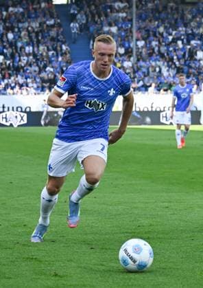 18.05.2025, xsltx, Fussball 2.Bundesliga, SV Darmstadt 98 - Jahn Regensburg v.l. Isac Lidberg (SV Darmstadt 98) (DFL DFB REGULATIONS PROHIBIT ANY USE OF PHOTOGRAPHS as IMAGE SEQUENCES and or QUASI-VIDEO)