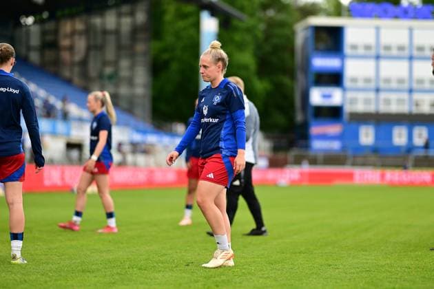 Fußball I Frauen I Saison 2024-2025 I 2. Bundesliga I 26. Spieltag I SV Meppen - Hamburger SV I 18.05.2025 Nahaufnahme, Einzelfoto, Freisteller, Portrait, Porträt, Einzelbild, Einzelfoto, Körper: Sarah-Vanessa Stöckmann (22, Hamburger SV) Meppen Hänsch-Arena Niedersachsen Deutschland Copyright: xLobeca FelixxSchlikisx