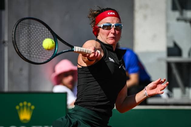 May 19, 2025, Paris, France, France: Carole MONNET of France during the first qualifying day of Roland-Garros 2025, French Open 2025, Grand Slam tennis tournament at Roland-Garros Stadium on May 29, 2025 in Paris, France. Paris France - ZUMAm308 20250519_zsp_m308_001 Copyright: xMatthieuxMirvillex