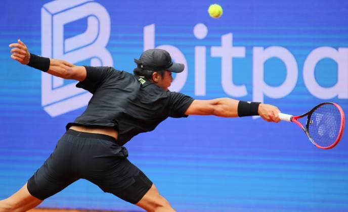 Bitpanda Hamburg Open, ATP, Tennis Herren Turnier 500, 1. Runde: Brandon Nakashima (USA).