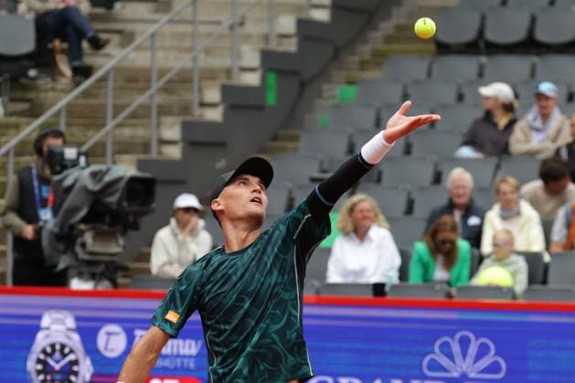 GER, Hamburg, xFSx, ATP500 Herren-Tennistunier Bitpanda Hamburg Open 2025, Sechzehntelfinale 19.05.2025 Raphael Collignon (BEL) macht einen Aufschlag Copyright: HMBxMedia FernandoxSoares