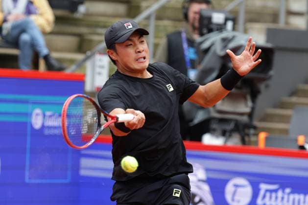 GER, Hamburg, xFSx, ATP500 Herren-Tennistunier Bitpanda Hamburg Open 2025, Sechzehntelfinale 19.05.2025 Brandon Nakashima (USA) spielt einen Vorhand Copyright: HMBxMedia FernandoxSoares