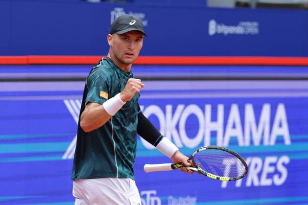 GER, Hamburg, xFSx, ATP500 Herren-Tennistunier Bitpanda Hamburg Open 2025, Sechzehntelfinale 19.05.2025 Raphael Collignon (BEL) Siegerfaust, jubel Copyright: HMBxMedia FernandoxSoares