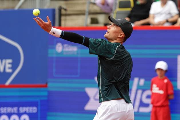 GER, Hamburg, xFSx, ATP500 Herren-Tennistunier Bitpanda Hamburg Open 2025, Sechzehntelfinale 19.05.2025 Raphael Collignon (BEL) macht einen Aufschlag Copyright: HMBxMedia FernandoxSoares
