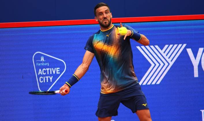 Bitpanda Hamburg Open, ATP, Tennis Herren Turnier 500, 1. Runde: Damir Dzumhur (Bosnien-Herzegowina).