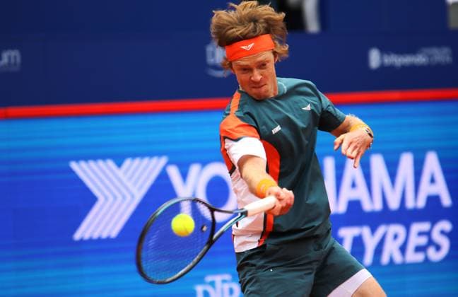 Bitpanda Hamburg Open, ATP, Tennis Herren Turnier 500, 1. Runde: Andrey Rublev (Russland).