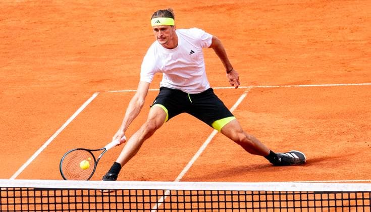19.05.2025, ATP, Tennis Herren 500, Tennis, Herren, Hamburg Open, Hamburg, 1. Runde, Alexander Zverev (Deutschland) - Aleksandar Kovacevic (USA) Alexander Zverev (Deutschland) Hamburg Tennis-Stadion Am Rothenbaum Hamburg Deutschland
