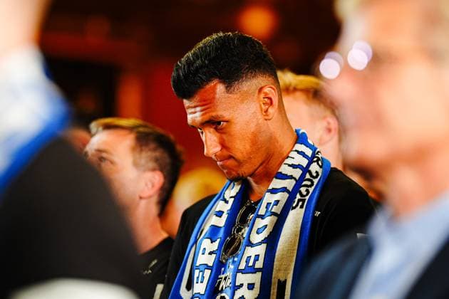 Davie Selke (Hamburger SV, 27) GER, Aufstiegsfeier Hamburger SV, Fussball, Saison 2024 2025, 19.05.2025 GER, Aufstiegsfeier Hamburger SV, Fussball, Saison 2024 2025, 19.05.2025 Hamburg
