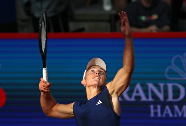 Bitpanda Hamburg Open, ATP, Tennis Herren Turnier 500, 1. Runde: Justin Engel (Deutschland).
