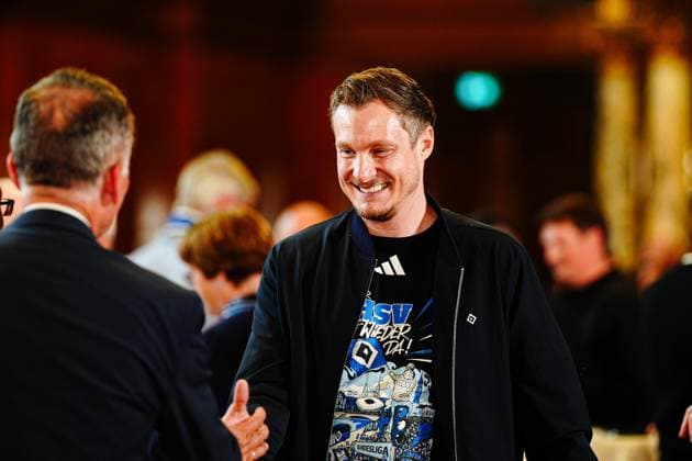 Marcell Jansen (Hamburger SV, Praesident) GER, Aufstiegsfeier Hamburger SV, Fussball, Saison 2024 2025, 19.05.2025 GER, Aufstiegsfeier Hamburger SV, Fussball, Saison 2024 2025, 19.05.2025 Hamburg
