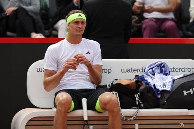 GER, Hamburg, xFSx, ATP, Tennis Herren 500 , Herren-Tennistunier Bitpanda Hamburg Open 2025, Sechzehntelfinale 19.05.2025 Alexander Zverev (GER) bei der kurzen Pause Copyright: HMBxMedia FernandoxSoares