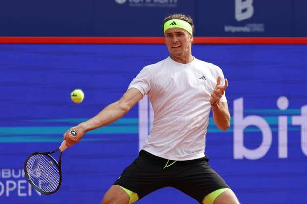 GER, Hamburg, xFSx, ATP, Tennis Herren 500 , Herren-Tennistunier Bitpanda Hamburg Open 2025, Sechzehntelfinale 19.05.2025 Alexander Zverev (GER) spielt einen Vorhand Copyright: HMBxMedia FernandoxSoares