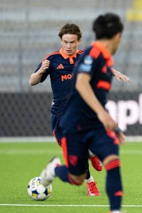 250519 Djurgardens Alexander Andersson under fotbollsmatchen i Allsvenskan mellan Elfsborg och Djurgarden den 19 maj 2025 i Boras. Copyright: JÖRGENxJARNBERGER BB250519JJ106