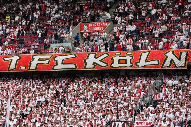 2. Bundesliga - 24 25 - 1. FC Köln - 1. FC Kaiserslautern am 18.05.2025 im RheinEnergieSTADION in Köln 1. FC Köln Banner Transparent