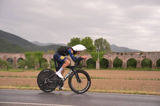 Ciccone Giulio of Lidl-Trek during the recognition of stage 10 of the Giro d™Italia from Lucca to Pisa Tudor ITT (Individual Time Trial), Italy - Tuesday, May 20, 2025. - cycling.  Copyright: xMarcoxAlpozzi LaPressex