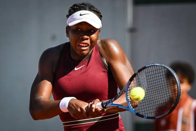 May 20, 2025, Paris, France, France: Daphnee MPETSHI PERRICARD of France during the second qualifying day of Roland-Garros 2025, French Open 2025, Grand Slam tennis tournament at Roland-Garros Stadium on May 20, 2025 in Paris, France. Paris France - ZUMAm308 20250520_zsp_m308_010 Copyright: xMatthieuxMirvillex