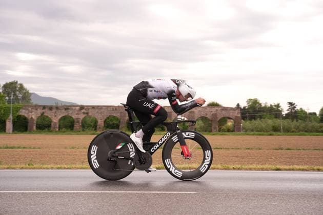 Vine Jay of Uae Team Emirates Xrg during the recognition of stage 10 of the Giro d™Italia from Lucca to Pisa Tudor ITT (Individual Time Trial), Italy - Tuesday, May 20, 2025. - cycling.  Copyright: xMarcoxAlpozzi LaPressex
