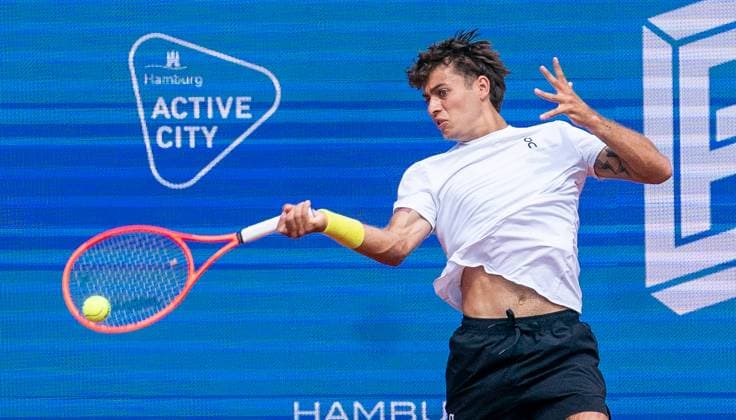 20.05.2025, ATP, Tennis Herren 500, Tennis, Herren, Hamburg Open, Hamburg, 1. Runde, Vitaly Sachko (Ukraine) - Flavio Cobolli (Italien) Flavio Cobolli (Italien) Hamburg Tennis-Stadion Am Rothenbaum Hamburg Deutschland