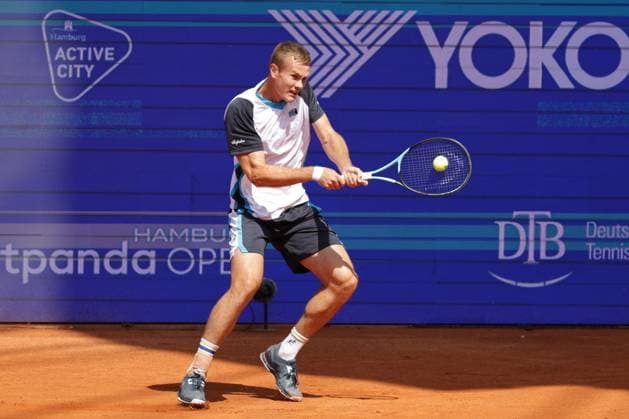 GER, Hamburg, xFSx, ATP, Tennis Herren 500 , Herren-Tennistunier Bitpanda Hamburg Open 2025, Sechzehntelfinale 20.05.2025 Vitaliy Sachko (UKR) spielt eine Rueckhand Copyright: HMBxMedia FernandoxSoares