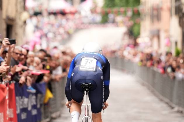Paleni Enzo of Groupama-Fdj during the stage 10 of the Giro d™Italia from Lucca to Pisa Tudor ITT (Individual Time Trial), Italy - Tuesday, May 20, 2025. - cycling.  Copyright: xMassimoxPaolone LaPressex