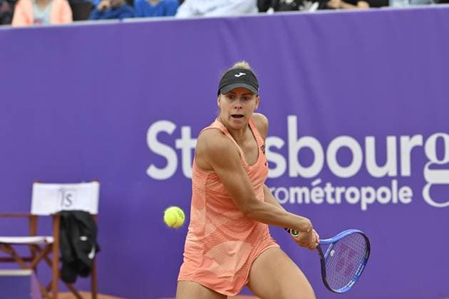 Tennis : Internationaux de Strasbourg 2025 - WTA, Tennis Damen 500 Tennis - Internationaux de Strasbourg 2025 - WTA 500 - Magda Linette - Pologne France  Copyright: xChryslenexCaillaudx xPsnewZx