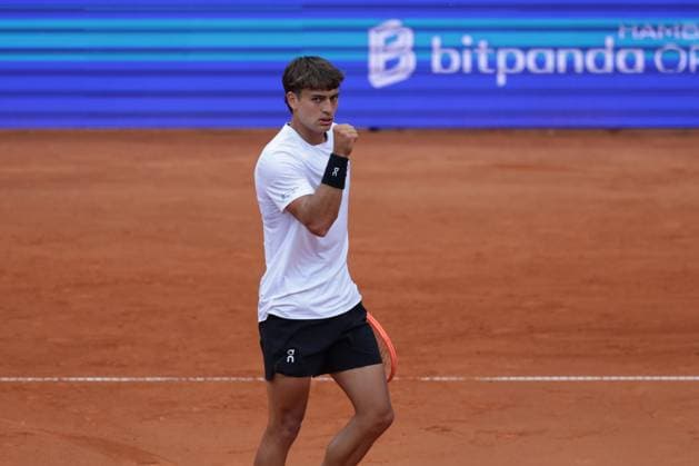 GER, Hamburg, xFSx, ATP, Tennis Herren 500 , Herren-Tennistunier Bitpanda Hamburg Open 2025, Sechzehntelfinale 20.05.2025 Flavio Cobolli (ITA) Siegerfaust, jubel Copyright: HMBxMedia FernandoxSoares