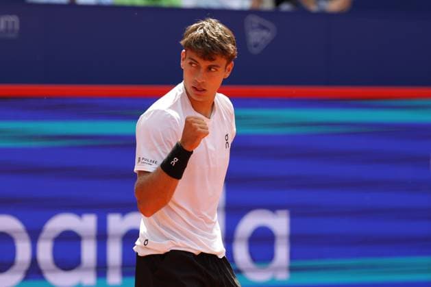 GER, Hamburg, xFSx, ATP, Tennis Herren 500 , Herren-Tennistunier Bitpanda Hamburg Open 2025, Sechzehntelfinale 20.05.2025 Flavio Cobolli (ITA) Siegerfaust, jubel Copyright: HMBxMedia FernandoxSoares