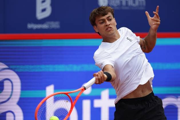 GER, Hamburg, xFSx, ATP, Tennis Herren 500 , Herren-Tennistunier Bitpanda Hamburg Open 2025, Sechzehntelfinale 20.05.2025 Flavio Cobolli (ITA) spielt einen Vorhand Copyright: HMBxMedia FernandoxSoares