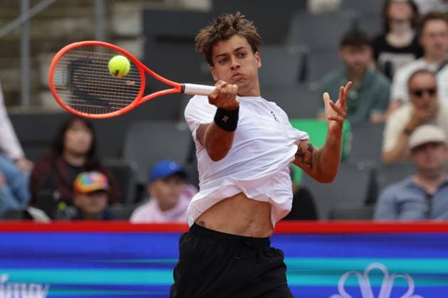 GER, Hamburg, xFSx, ATP, Tennis Herren 500 , Herren-Tennistunier Bitpanda Hamburg Open 2025, Sechzehntelfinale 20.05.2025 Flavio Cobolli (ITA) spielt einen Vorhand Copyright: HMBxMedia FernandoxSoares