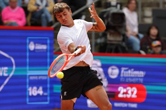 GER, Hamburg, xFSx, ATP, Tennis Herren 500 , Herren-Tennistunier Bitpanda Hamburg Open 2025, Sechzehntelfinale 20.05.2025 Flavio Cobolli (ITA) spielt einen Vorhand Copyright: HMBxMedia FernandoxSoares