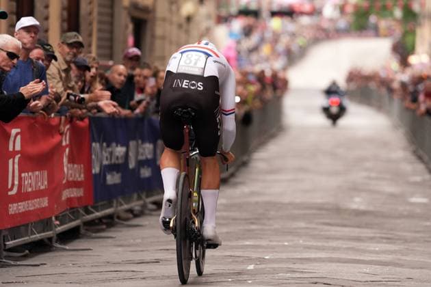 during the stage 10 of the Giro d™Italia from Lucca to Pisa Tudor ITT (Individual Time Trial), Italy - Tuesday, May 20, 2025. - cycling.  Copyright: xMassimoxPaolone LaPressex
